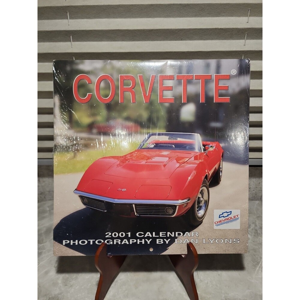 Chevrolet Official 2001 Corvette Calendar Collector Editon Sports Car New Sealed